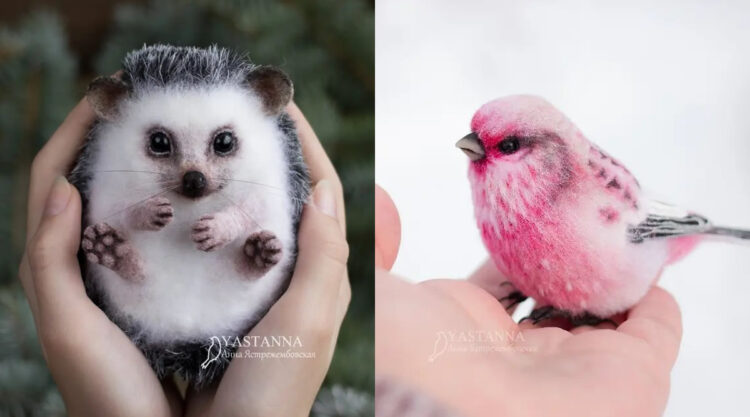 Realistic Handmade Wool Animals By Anna Yastrezhembovskaya