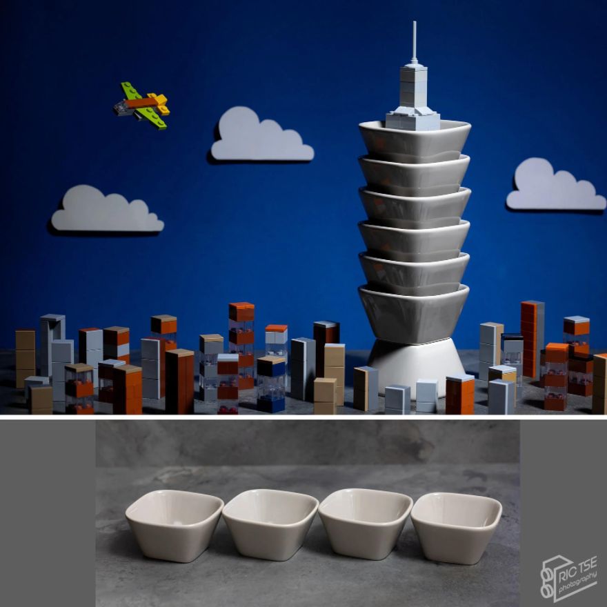 Miniature Landmarks With Household Items by Ric Tse