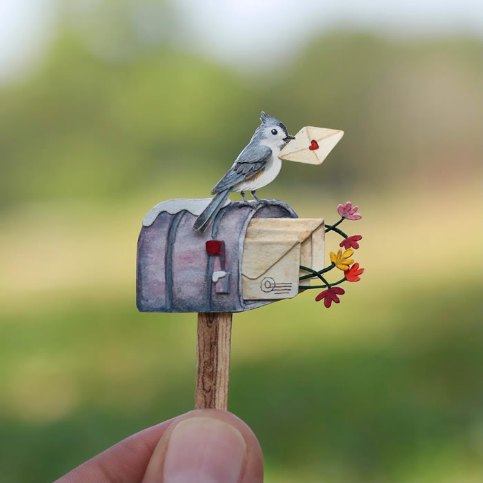 Miniature Paper Birds By Nayan and Vishali