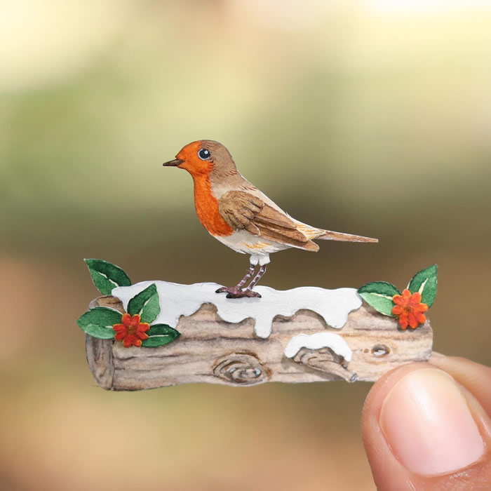 Miniature Paper Birds By Nayan and Vishali