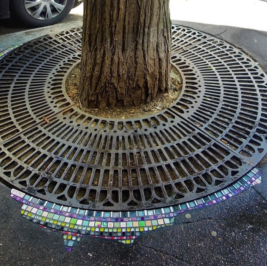 Cracks In Pavement To Colorful Mosaic Art