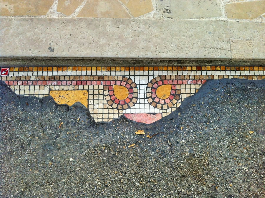 Cracks In Pavement To Colorful Mosaic Art