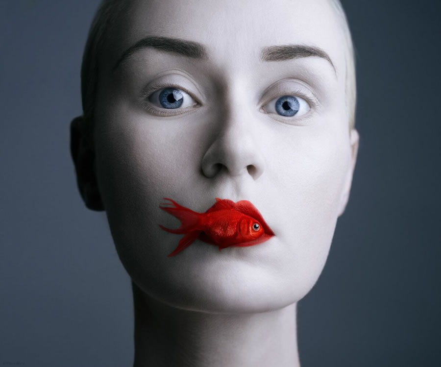 Surrealistic Portraits By Flora Borsi