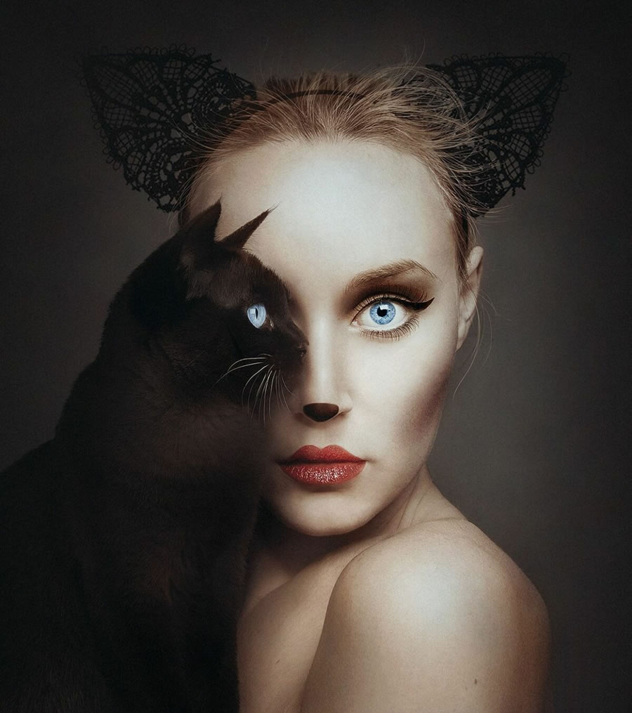 Surrealistic Portraits By Flora Borsi