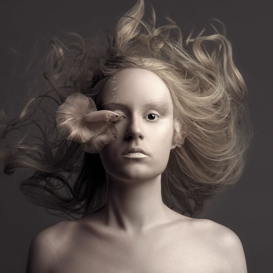 Surrealistic Portraits By Flora Borsi