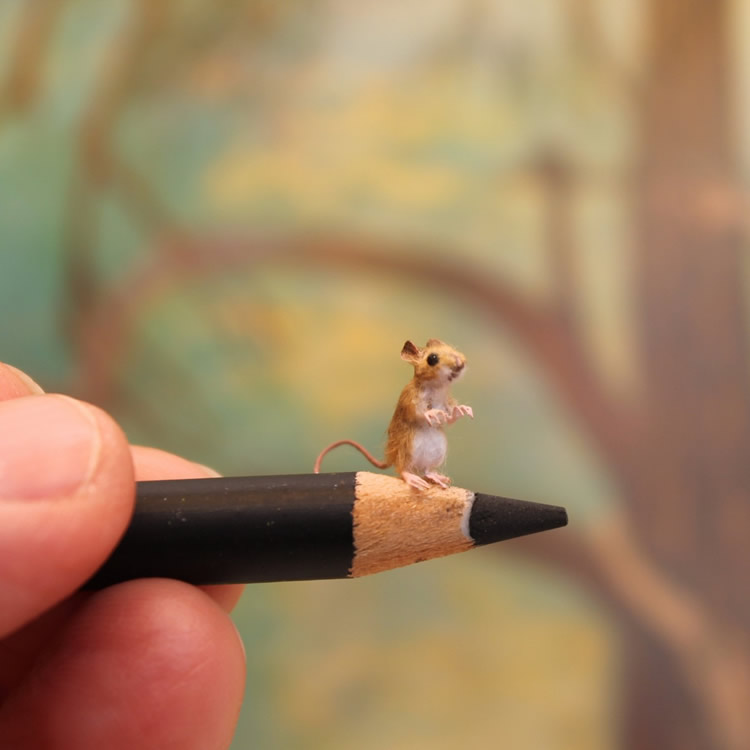 Miniature Animal Sculptures by Katie Doka