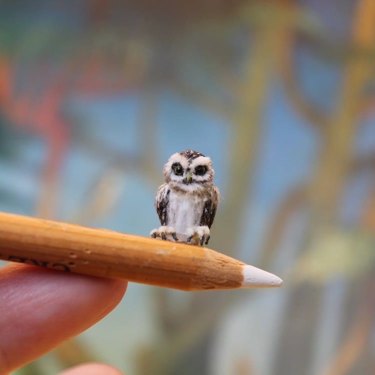 Miniature Animal Sculptures by Katie Doka