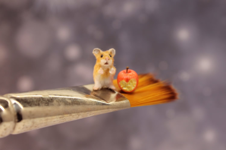 Miniature Animal Sculptures by Katie Doka