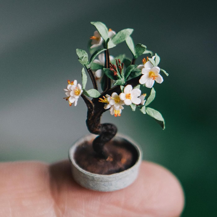 Miniature Paper Plants by Raya Sader Bujana