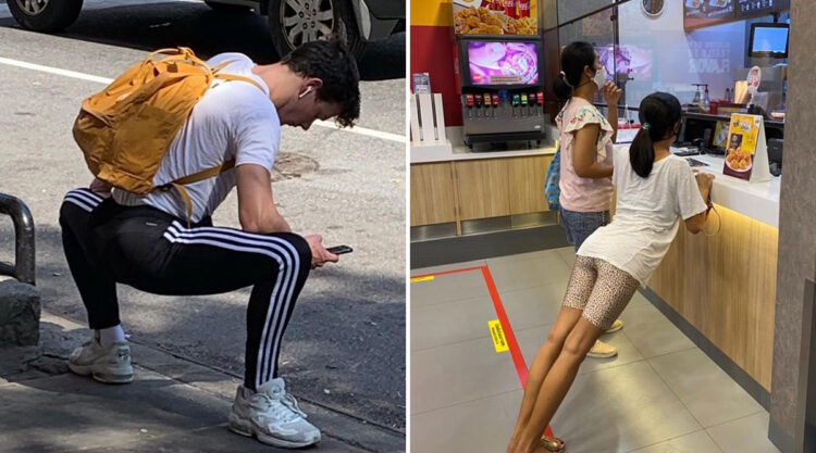 25 Funny Photos Of People Standing Weirdly In Public Shared By This Instagram Page