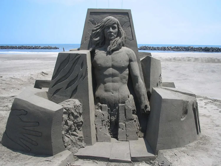 Sand Sculptures by Toshihiko Hosaka