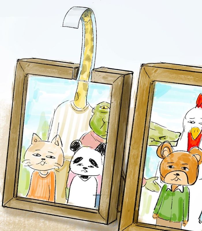 Daily Life Struggles Of Giraffes By Keigo