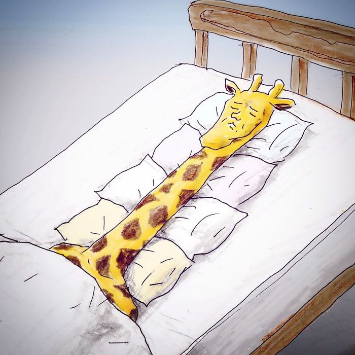 Daily Life Struggles Of Giraffes By Keigo