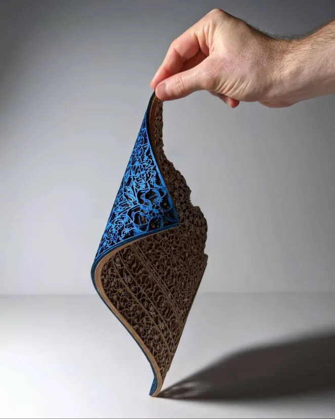 Arabesques Made of Laser-Cut Paper By Julia Ibbini