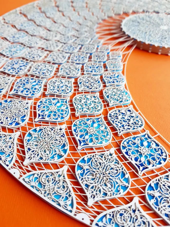 Arabesques Made of Laser-Cut Paper By Julia Ibbini