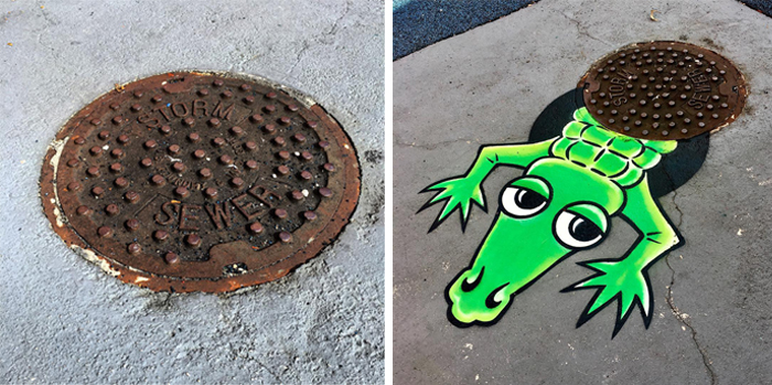 Clever Street Art By Tom Bob