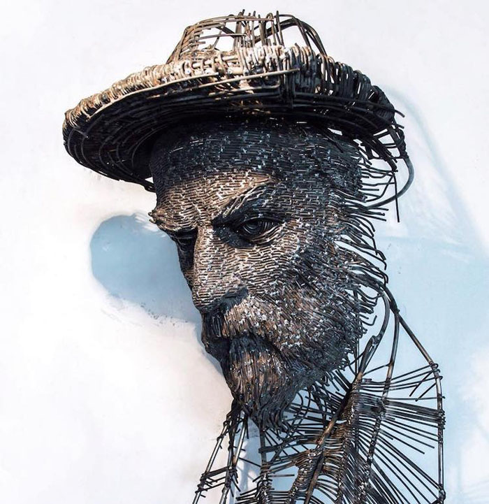 Industrial Metal Wires Sculpters By Darius Hulea