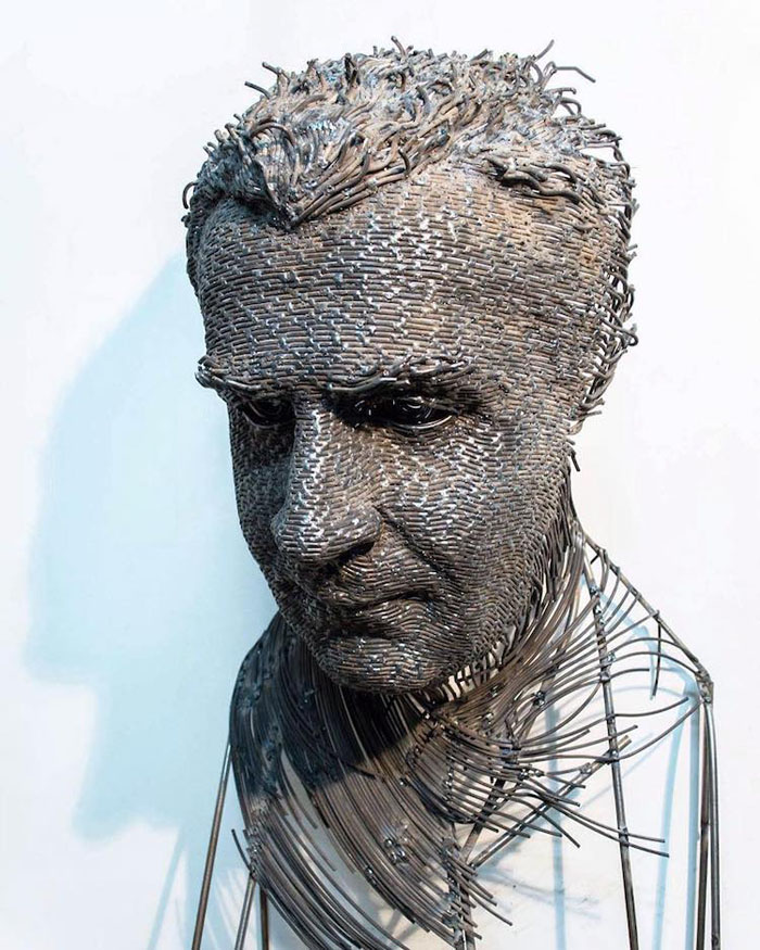 Industrial Metal Wires Sculpters By Darius Hulea