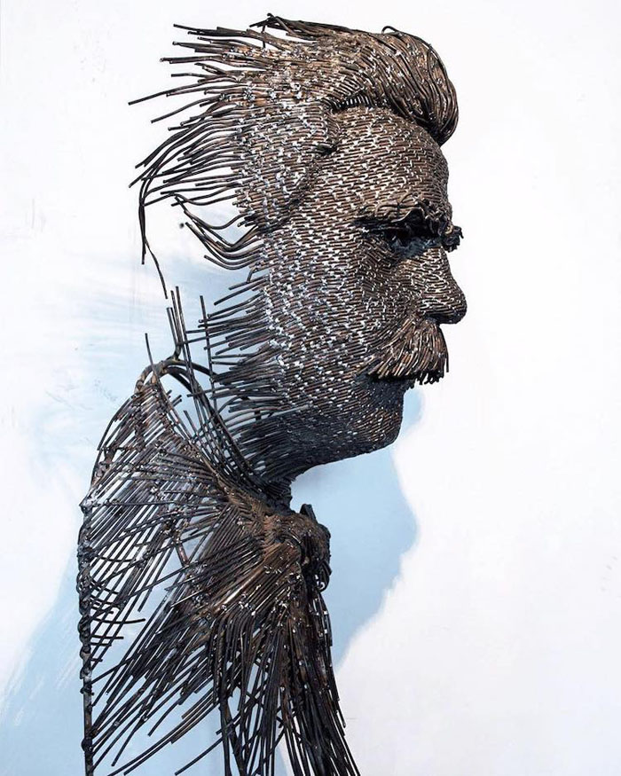 Industrial Metal Wires Sculpters By Darius Hulea