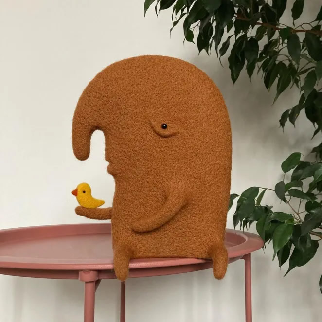 Needle Felted Sculptures By Manooni