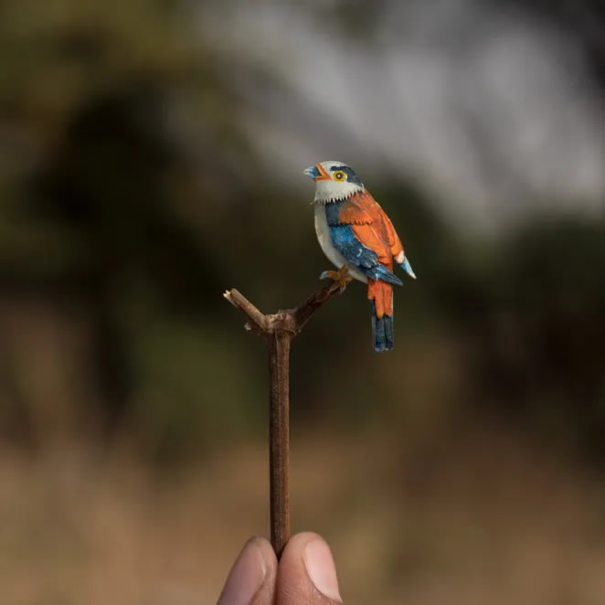 Paper Cut Sculptures Of Birds By Nayan Shrimali and Vaishali Chudasama