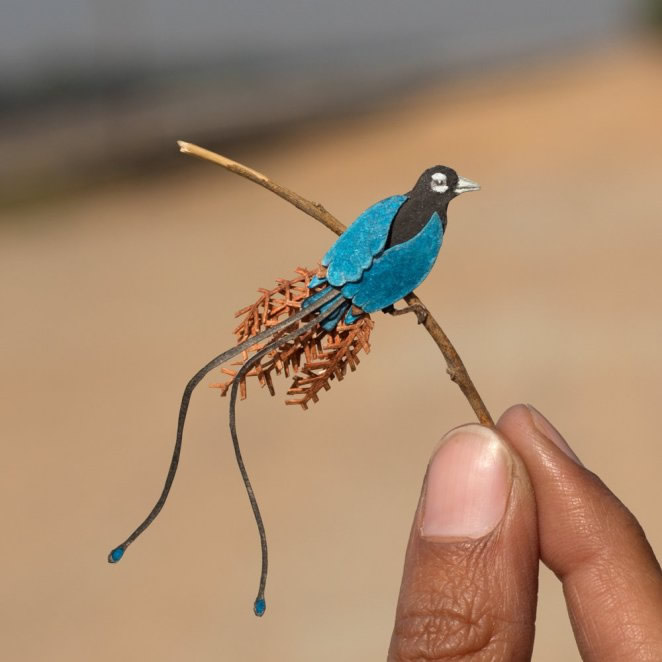 Paper Cut Sculptures Of Birds By Nayan Shrimali and Vaishali Chudasama