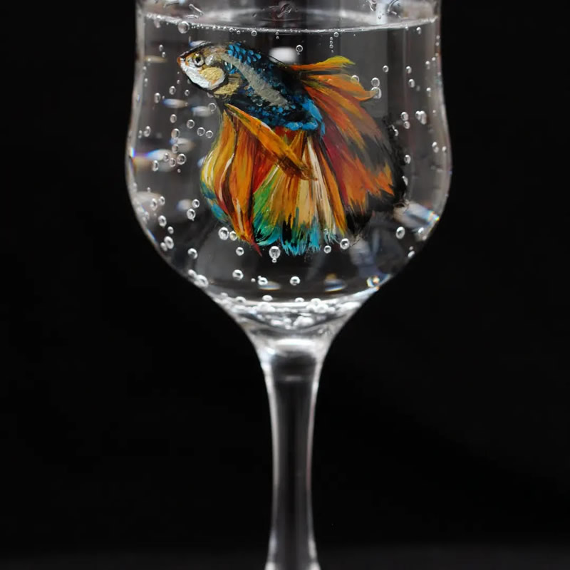 Creative Glass Paintings By Silvia Popescu