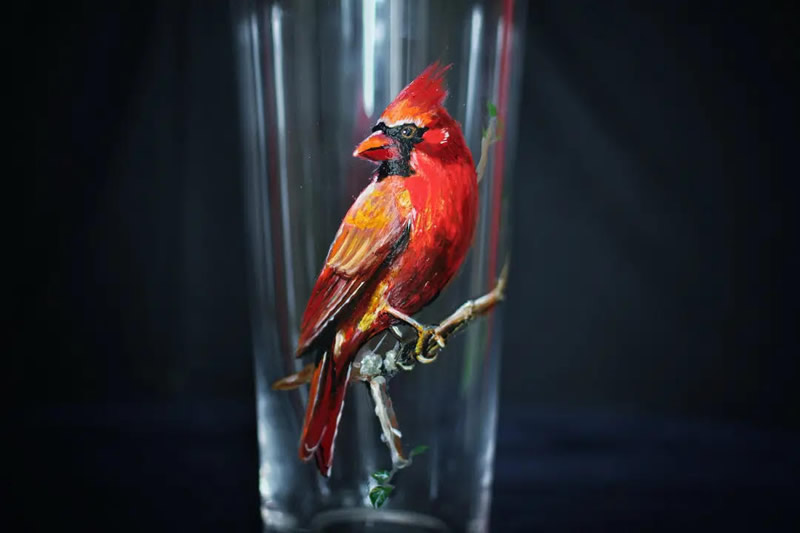 Creative Glass Paintings By Silvia Popescu