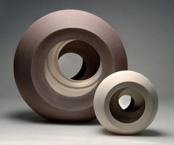 Spherical Ceramic Sculptures by Matthew Chambers