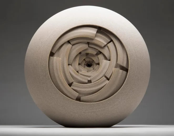 Spherical Ceramic Sculptures by Matthew Chambers