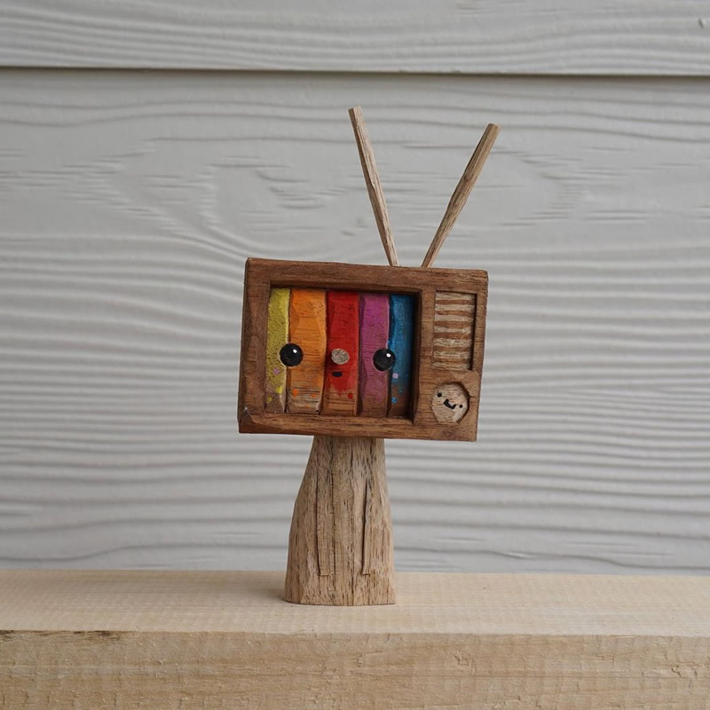 Whimsical Toys From Chunks Of Timber By Parn Aniwat