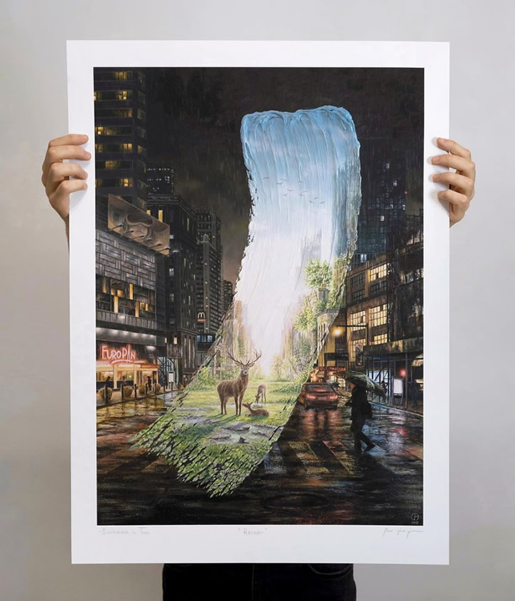 Giant Brushstrokes Art By David Ambarzumjan