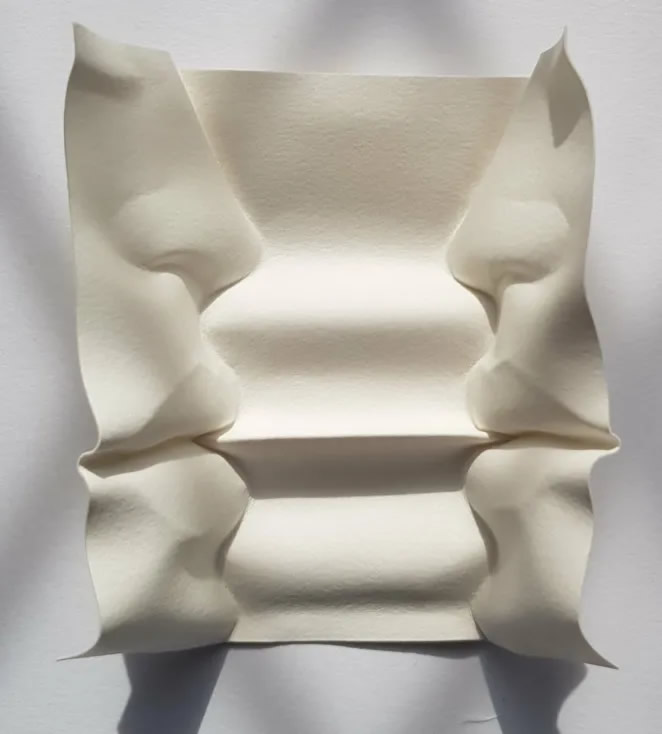 Facial Sculptures Made From Folded Paper By Polly Verity