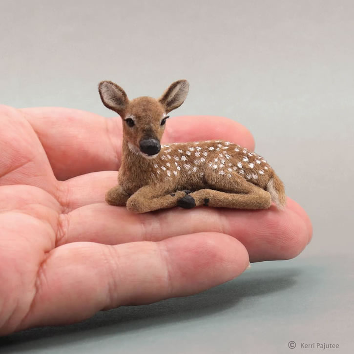 Miniature Animals Sculptures By Kerri Pajutee