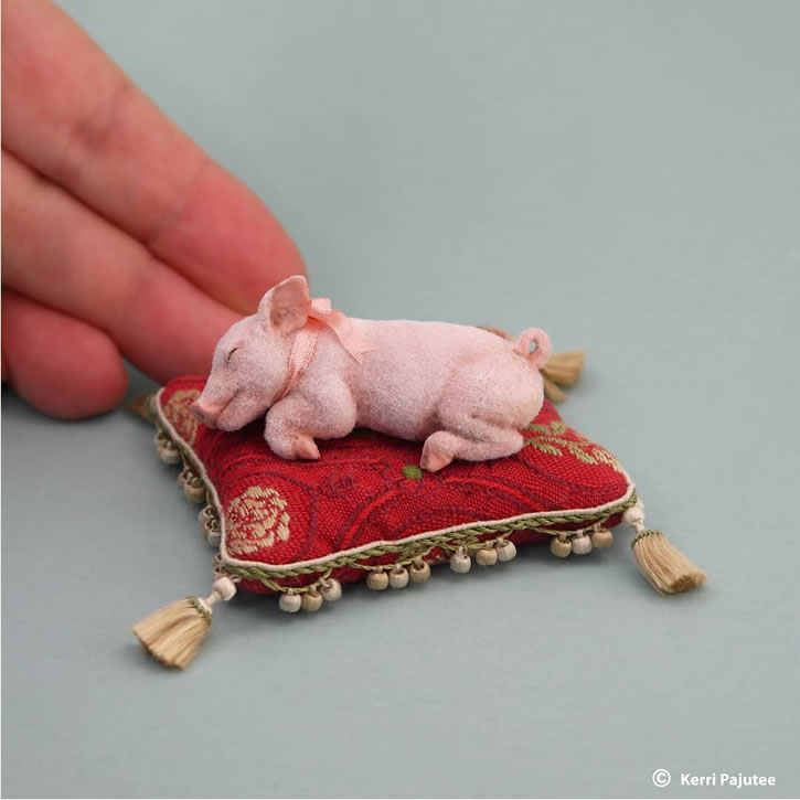 Miniature Animals Sculptures By Kerri Pajutee