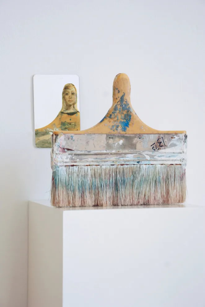 Old Paintbrushes into Portraits By Rebecca Szeto