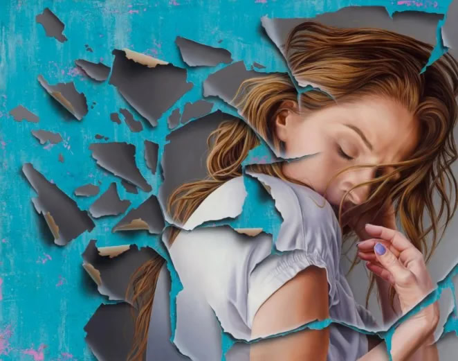 Peeling And Cracking Paintings By James Bullough