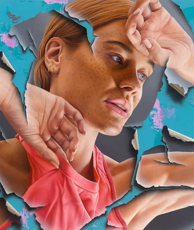 Peeling And Cracking Paintings By James Bullough