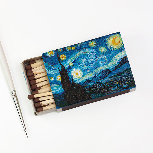 Van Gogh Paintings On Matchboxes