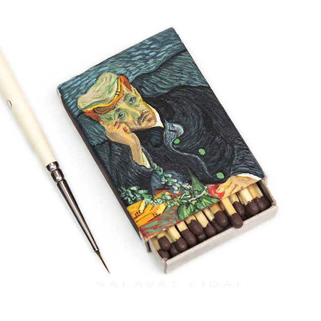 Van Gogh Paintings On Matchboxes