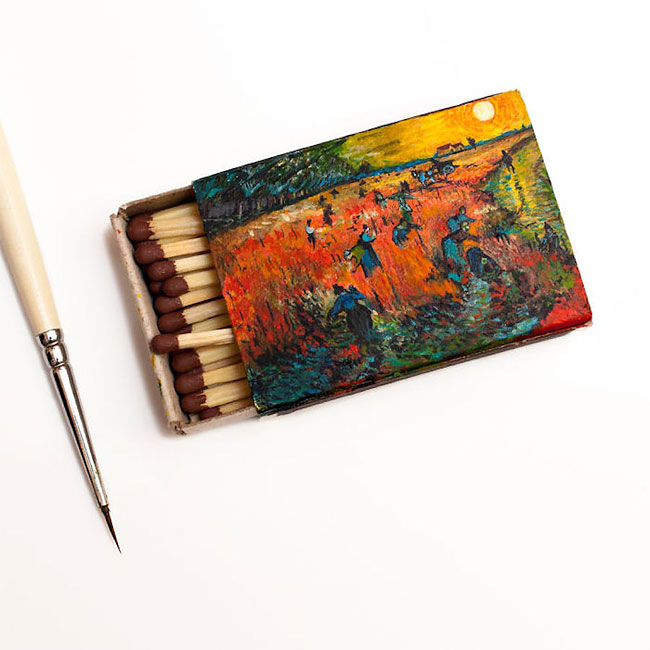 Van Gogh Paintings On Matchboxes