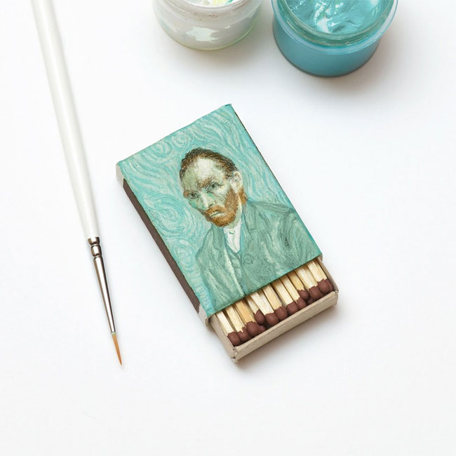 Van Gogh Paintings On Matchboxes