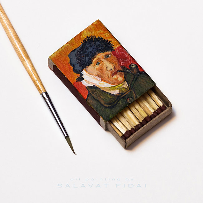 Van Gogh Paintings On Matchboxes