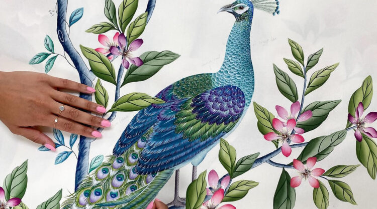 Artist Diane Hill Creates Beautiful Watercolor Paintings On Silk