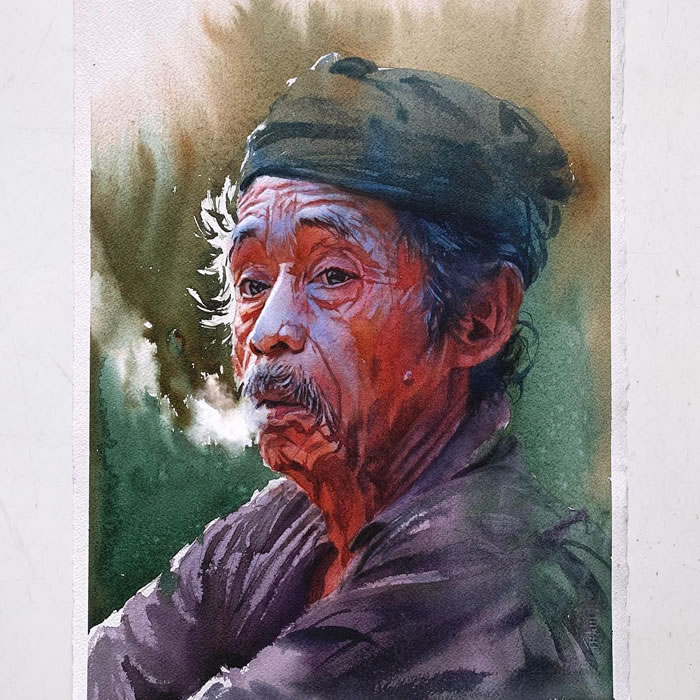 Watercolor Paintings By Marcos Beccari