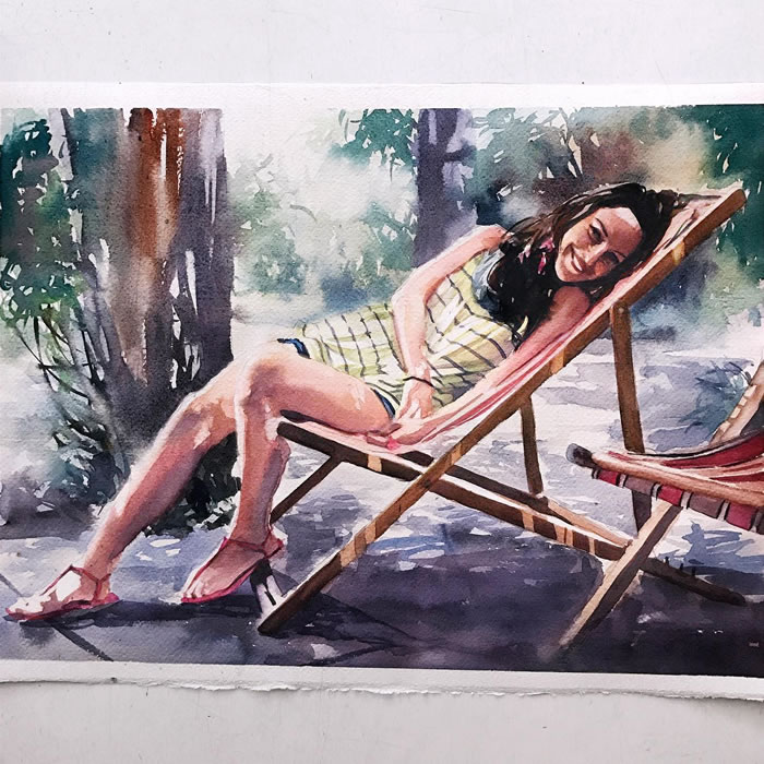 Watercolor Paintings By Marcos Beccari