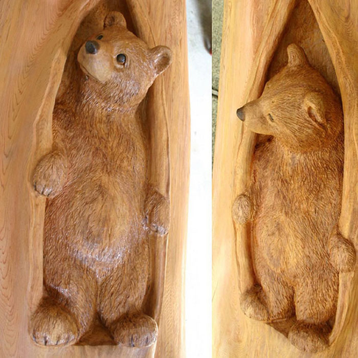 Wood Art Of Forest Animals By Mori Kono