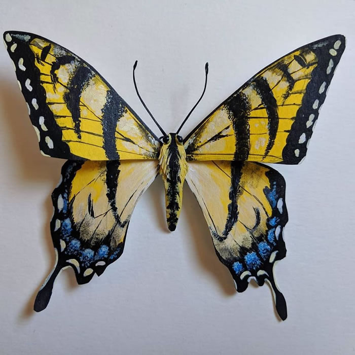 Paper Sculptures Of Butterflies By Kerilynn Wilson