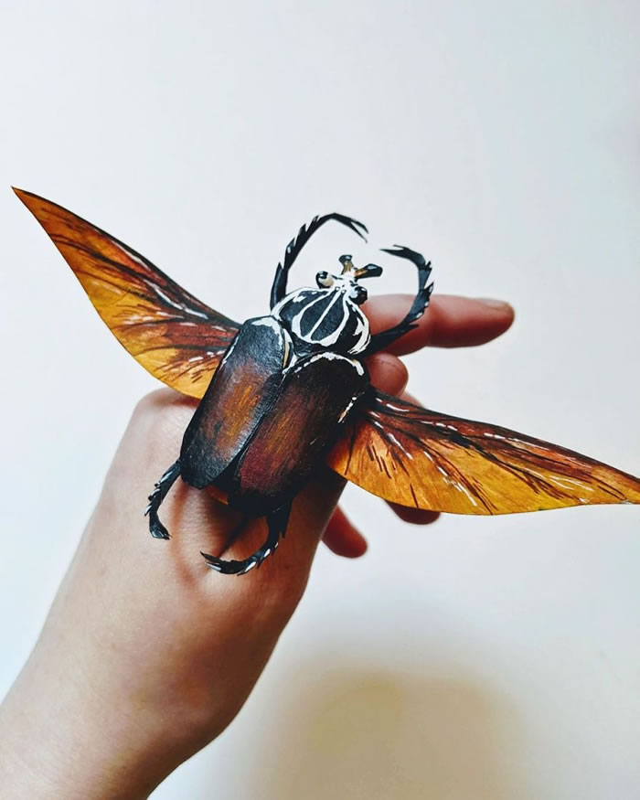 Paper Sculptures Of Butterflies By Kerilynn Wilson