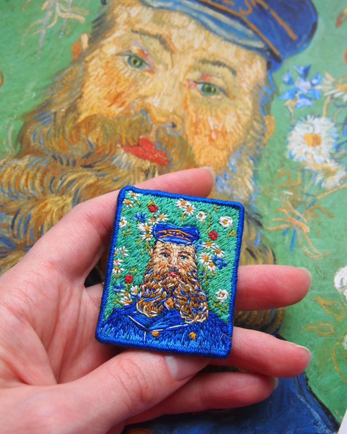 Miniature Embroidery Paintings By Ira Kutsyna